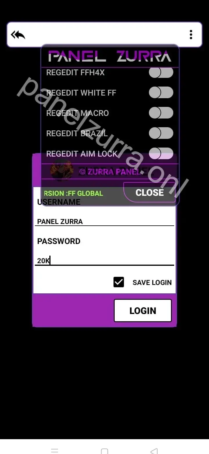 Screenshot of Panelzurra APK