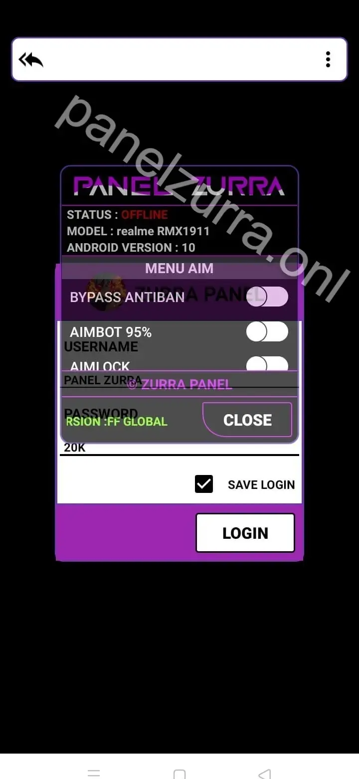 Screenshot of Panelzurra Latest Version